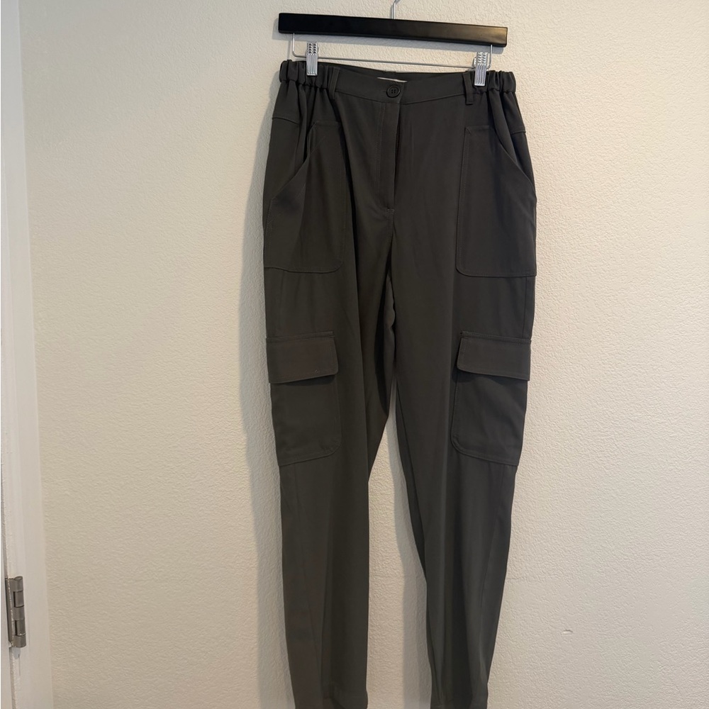 Max Studio - Soft Twill Cargo Pants - Size M - Army
